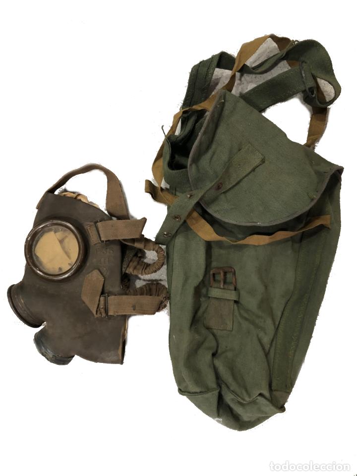 Militaria: MASCARA ITALIANA T35, FUNDA MASCARA CHECA, SIN FILTRO