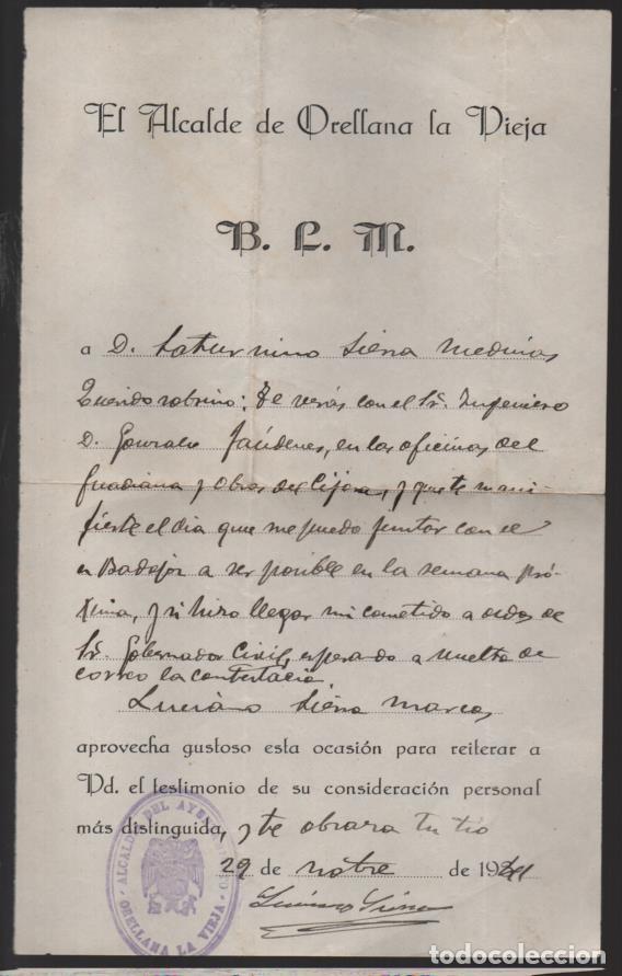 Militaria: ARELLANA LA VIEJA, EL ALCALDE . B.L.M. A&Ntilde;O 1941, VER FOTO