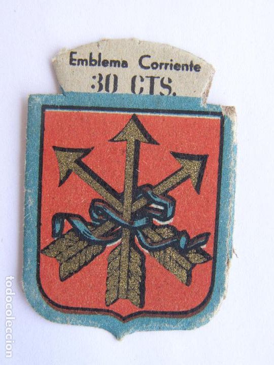 Militaria: EMBLEMA CORRIENTE AUXILIO SOCIAL 30 CENTIMOS
