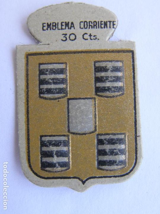 Militaria: EMBLEMA CORRIENTE AUXILIO SOCIAL 30 CENTIMOS