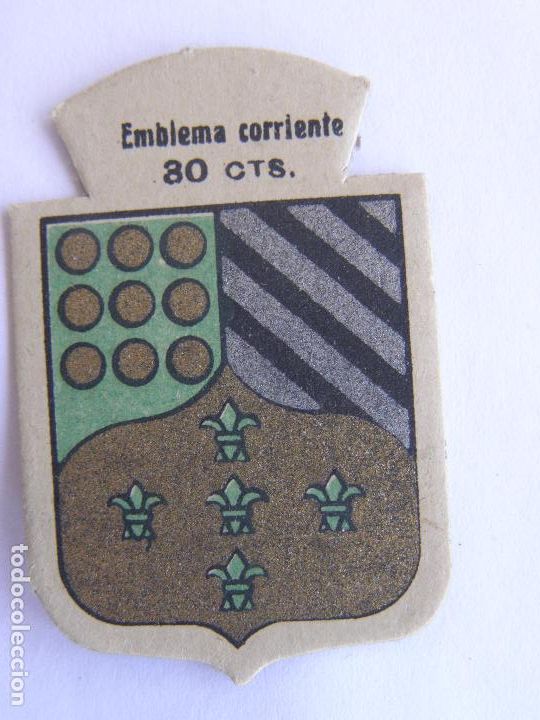 Militaria: EMBLEMA CORRIENTE AUXILIO SOCIAL 30 CENTIMOS