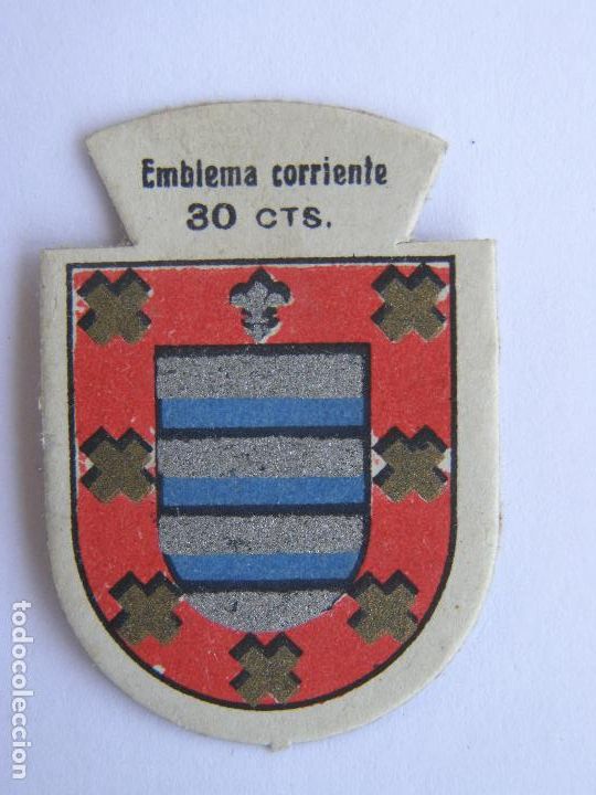 Militaria: EMBLEMA CORRIENTE AUXILIO SOCIAL 30 CENTIMOS