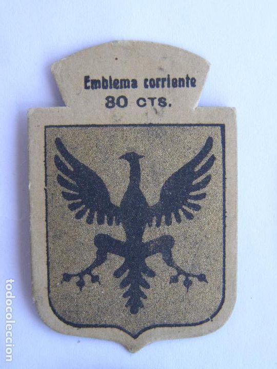 Militaria: EMBLEMA CORRIENTE AUXILIO SOCIAL 30 CENTIMOS