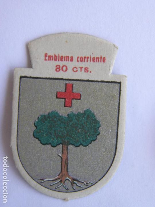 Militaria: EMBLEMA CORRIENTE AUXILIO SOCIAL 30 CENTIMOS
