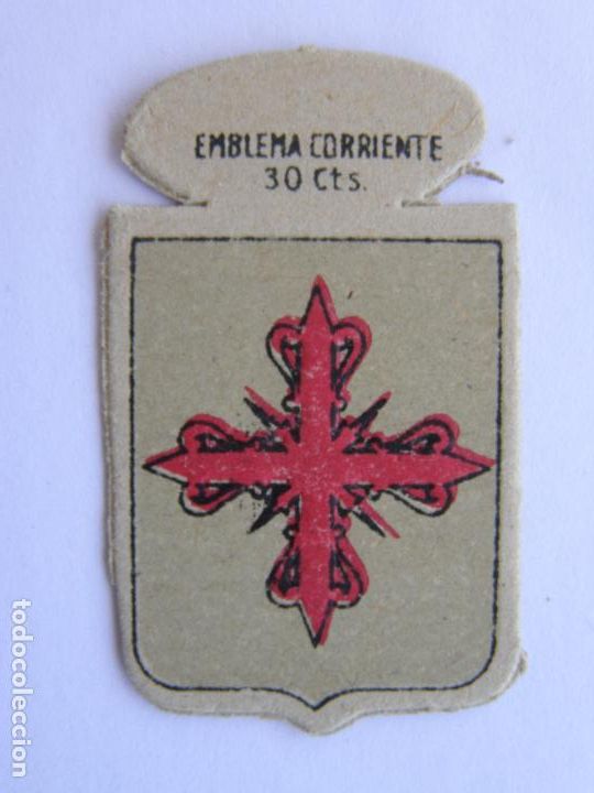 Militaria: EMBLEMA CORRIENTE AUXILIO SOCIAL 30 CENTIMOS