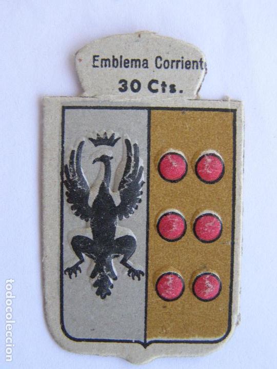 Militaria: EMBLEMA CORRIENTE AUXILIO SOCIAL 30 CENTIMOS