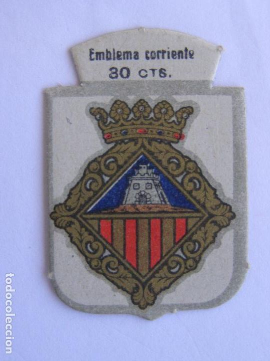 Militaria: EMBLEMA CORRIENTE AUXILIO SOCIAL 30 CENTIMOS