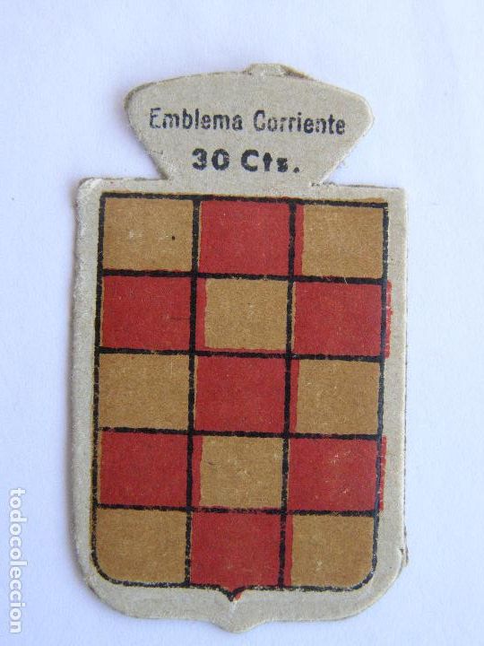 Militaria: EMBLEMA CORRIENTE AUXILIO SOCIAL 30 CENTIMOS