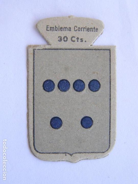 Militaria: EMBLEMA CORRIENTE AUXILIO SOCIAL 30 CENTIMOS