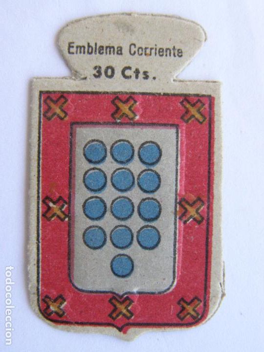 Militaria: EMBLEMA CORRIENTE AUXILIO SOCIAL 30 CENTIMOS