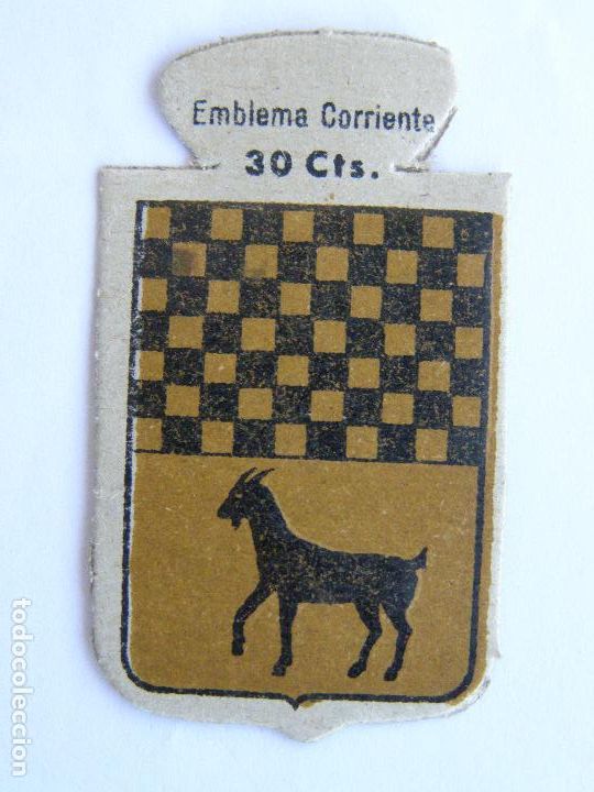 Militaria: EMBLEMA CORRIENTE AUXILIO SOCIAL 30 CENTIMOS