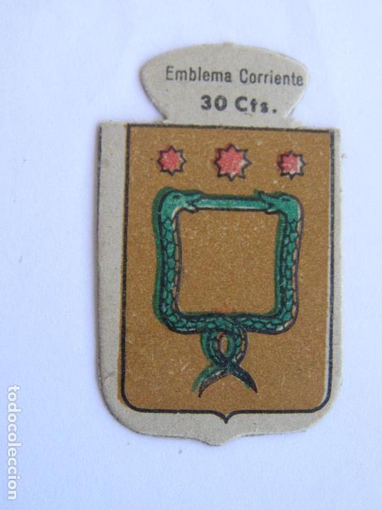 Military Antiques: EMBLEMA CORRIENTE AUXILIO SOCIAL 30 CENTIMOS
