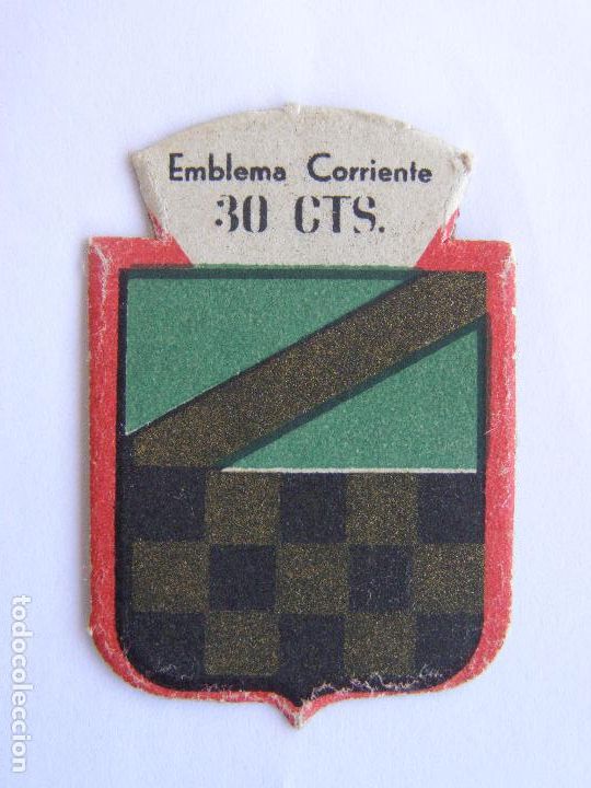 Military Antiques: EMBLEMA CORRIENTE AUXILIO SOCIAL 30 CENTIMOS