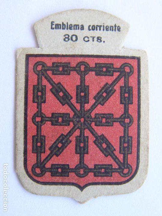 Military Antiques: EMBLEMA CORRIENTE AUXILIO SOCIAL 30 CENTIMOS