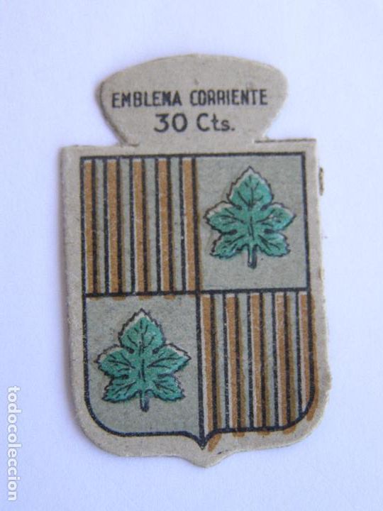 Military Antiques: EMBLEMA CORRIENTE AUXILIO SOCIAL 30 CENTIMOS