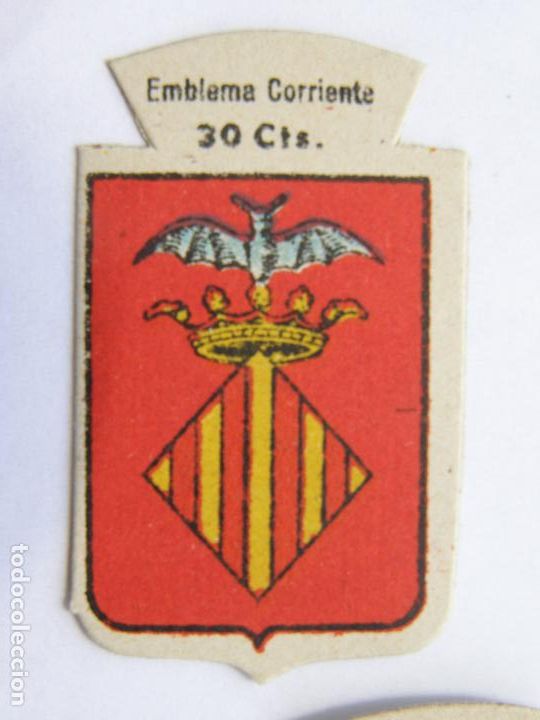 Militaria: EMBLEMA CORRIENTE AUXILIO SOCIAL 30 CENTIMOS