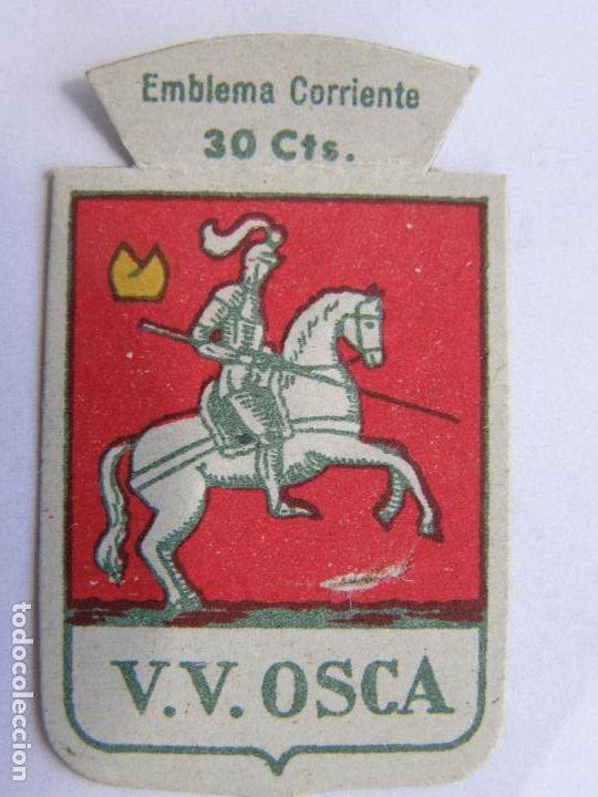 Military Antiques: EMBLEMA CORRIENTE AUXILIO SOCIAL 30 CENTIMOS