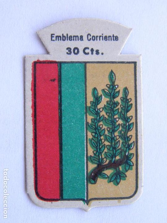 Military Antiques: EMBLEMA CORRIENTE AUXILIO SOCIAL 30 CENTIMOS