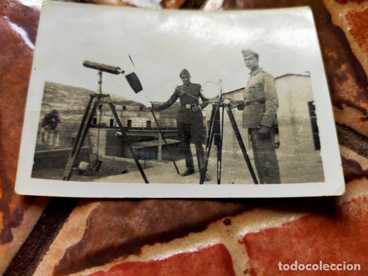 Militaria: Antigua fotograf&iacute;a guerra civil espa&ntilde;ola - militares - Bater&iacute;a de San Juan Las Palmas Gran Canaria
