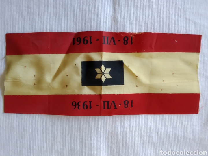 Military Antiques: ANTIGUO BANDERIN 25 ANIVERSARIO DEL INICIO GUERRA CIVIL