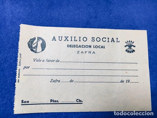 Militaria: Auxilio Social Delegaci&oacute;n Local de Zafra ( Badajoz )