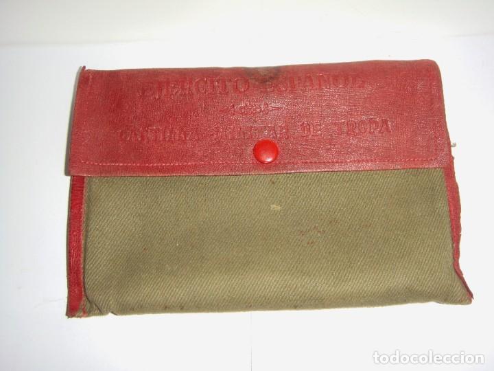 Militaria: Funda para la Cartilla Militar de Tropa.