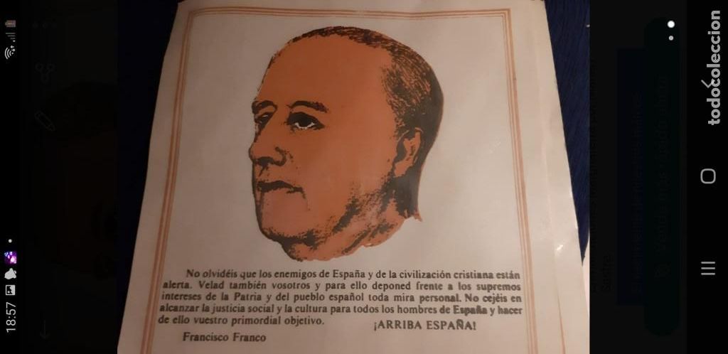 Militaria: Lamina de Franco - Foto 2