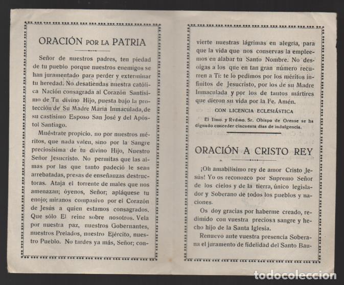 Militaria: SEVILLA,- ORACION POR LA PATRIA , ORACION POR CRISTO REY,- VER FOTO