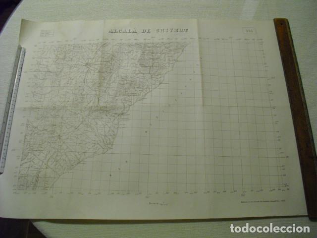 Militaria: 1938 GUERRA CIVIL MAPA DE ALCALA DE CHIVERT DEL EJERCITO REPUBLICANO &Uacute;NICO