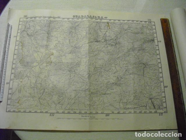 Militaria: GUERRA CIVIL MAPA DE GUADALAJARA DEL EJERCITO REPUBLICANO