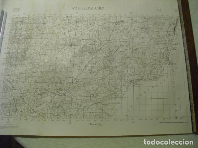 Militaria: 1938 GUERRA CIVIL MAPA DE VILLAFAMES DEL EJERCITO REPUBLICANO