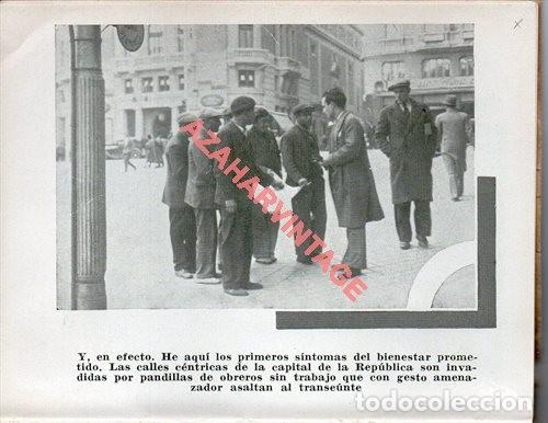 Militaria: MADRID, 1936, GUERRA CIVIL, OBREROS ASALTANDO TRANSEUNTES, LAMINA, 12X9 CMS