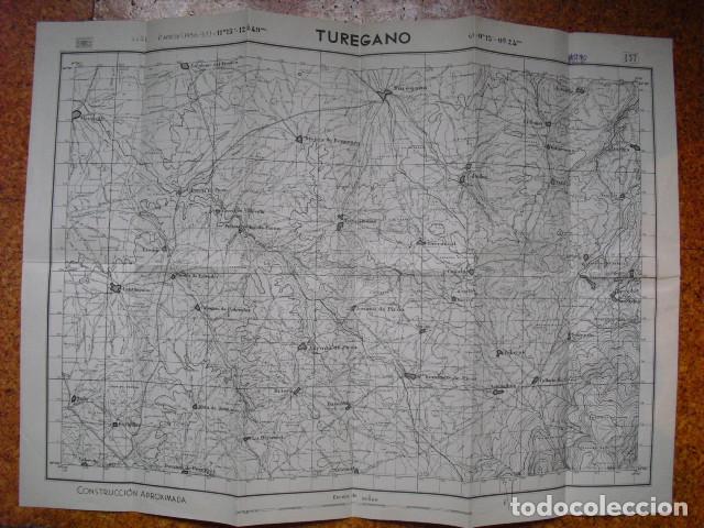 Militaria: GUERRA CIVIL MAPA DE TUR&Eacute;GANO EJ&Eacute;RCITO NACIONAL E 1:50000