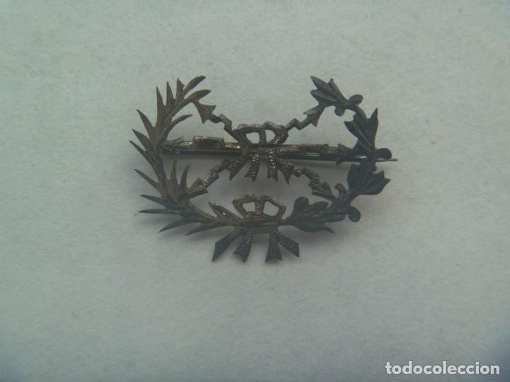 Militaria: GUERRA CIVIL : EMBLEMA DE TELEGRAFISTA , HECHO A MANO POR JOYERO, PUEDE SER PLATA