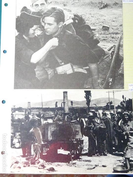 Militaria: 2 FOTOS FOTOGRAF&Iacute;AS DE M&Aacute;LAGA. RECORTES PERI&Oacute;DICOS A&Ntilde;OS 30 40. COCINA DE CAMPA&Ntilde;A MILICIANOS