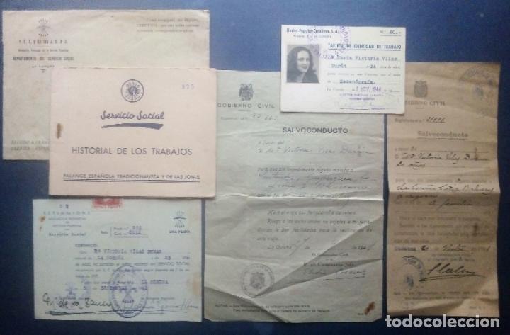 Military Antiques: DOCUMENTOS DE FALANGE Y OTROS-POSTGUERRA CIVIL ESPA&Ntilde;OLA 1939/44 - Pertenecientes a la misma persona.