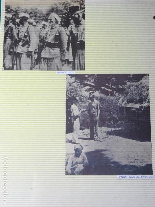 Militaria: 2 RECORTES POL&Iacute;TICO MILITARES. GUERRA CIVIL FRANQUISMO REP&Uacute;BLICA. COMBATIENTES MARROQUIES PORTUGAL 3