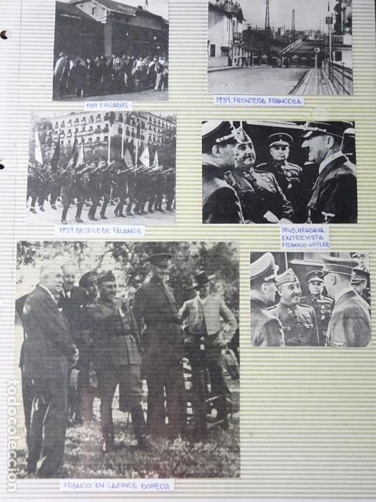 Militaria: 6 RECORTES POL&Iacute;TICO MILITARES. GUERRA CIVIL FRANQUISMO REP&Uacute;BLICA. FRANCO FALANGE 1939 8