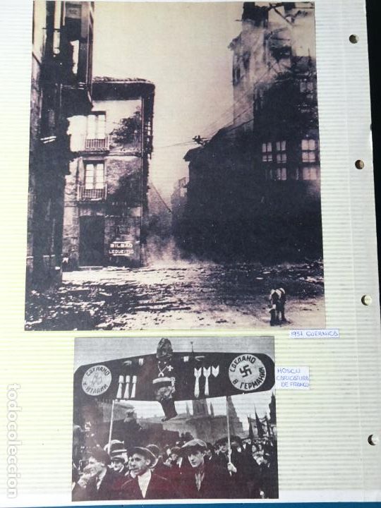 Militaria: 2 RECORTES POL&Iacute;TICO MILITARES. GUERRA CIVIL FRANQUISMO REP&Uacute;BLICA.1937 GUERNICA FRANCO 11