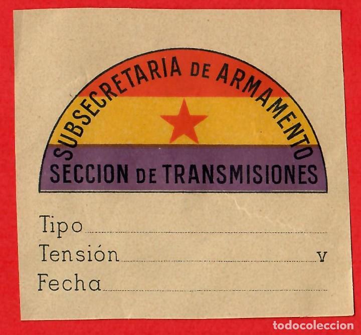Militaria: Original - Subsecretaria de Armamento - Seccion de Transmisiones - Telefonos de campa&ntilde;a - 80 x 75 mm