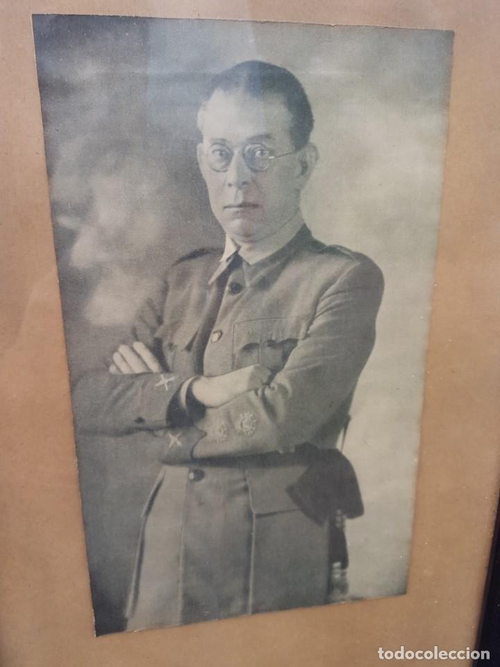 Militaria: Cuadro lamina del General Mola - Foto 2