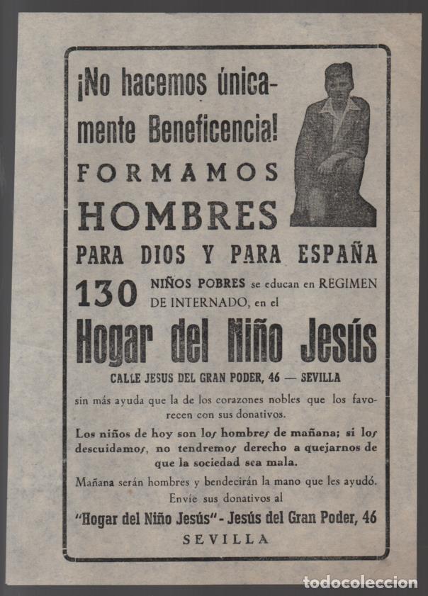 Military Antiques: SEVILLA,- HOGAR DEL NI&Ntilde;O JESUS- BENEFICENCIA.- VER FOTO