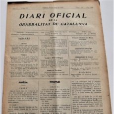 Militaria: DIARI OFICIAL DE LA GENERALITAT DE CATALUNYA - 24 MAYO 1937 - MANRESA, ARENYS DE MAR
