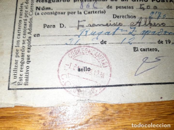 Military Antiques: Resguardo de giro postal a un soldado republicano de Zapadores Guerra civil Correo de Campa&ntilde;a