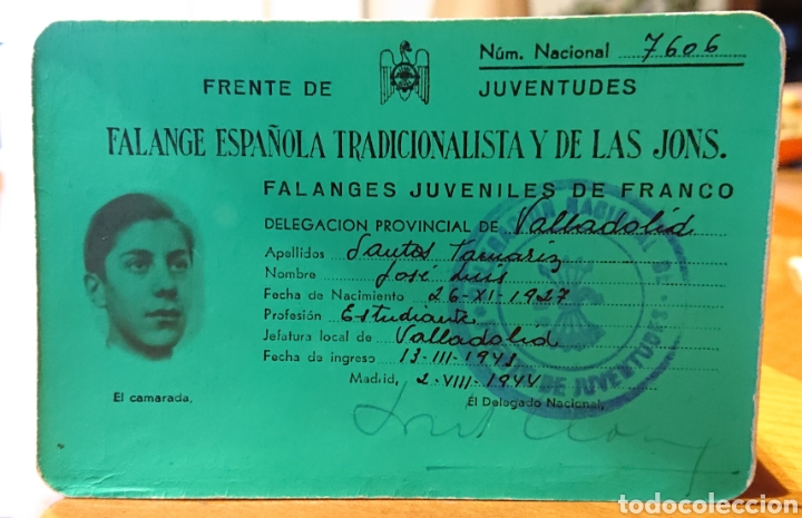 Military Antiques: Guerra civil, carnet frente de juventudes, falanges de Franci, raro formato, original, ved fotos