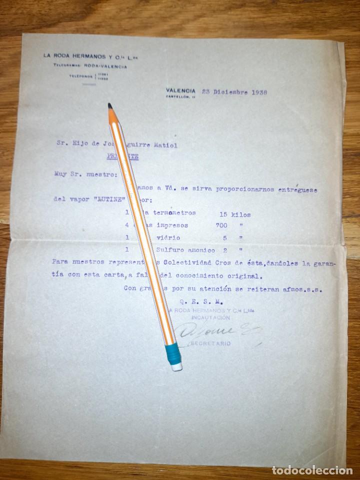 Military Antiques: Documento Guerra civil Empresa La Roda hermanos incautada Valencia 1938 embarque del bloqueo