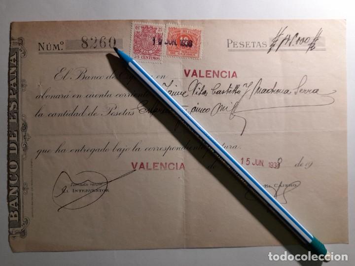 Military Antiques: Resguardo de ingreso Banco de Espa&ntilde;a Guerra civil Valencia 1938