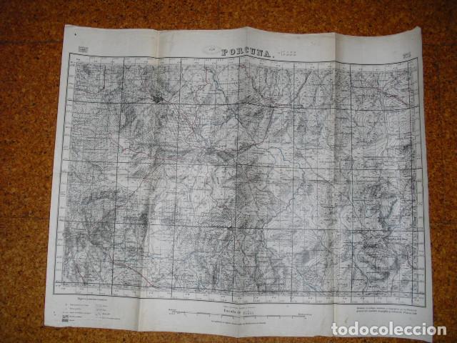 Militaria: GUERRA CIVIL MAPA DE PORCUNA DEL EJERCITO NACIONAL