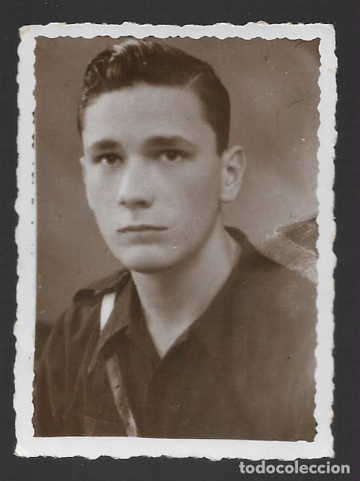 Military Antiques: FOTO DE MILICIANO, CON CORREAJE,MIDE: VER FOTO