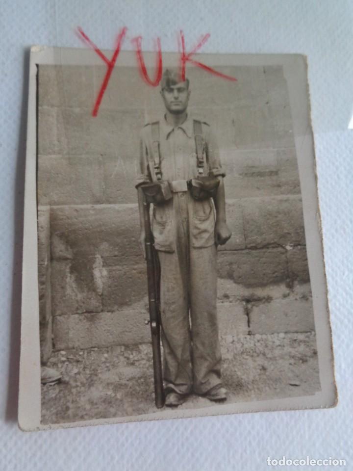 Militaria: FOTOGRAFIA DE MILITAR DURANTE LA GUERRA CIVIL - PROBABLEMENTE DE VALENCIA